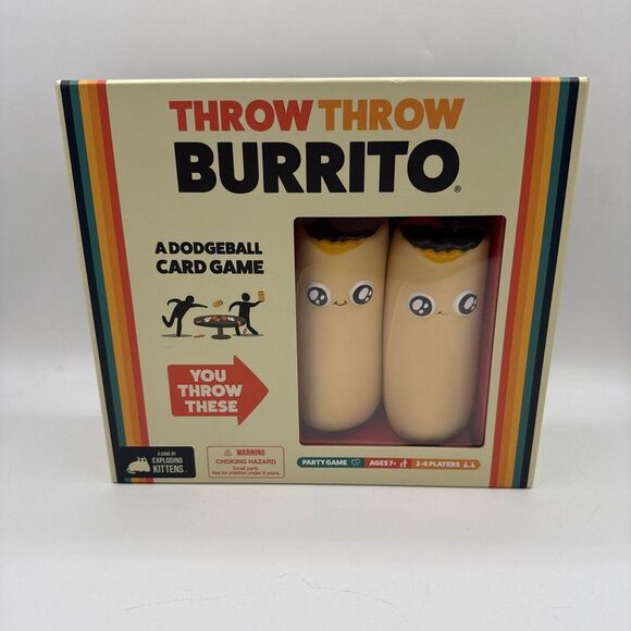 Throw Throw Burrito by Exploding‎ Kittens - A Dodgeball Card Game Complete - Picture 1 of 7